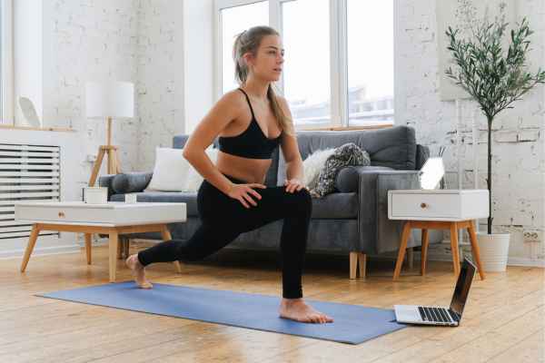 Woman exercising confidently after femiwand treatment Hamilton