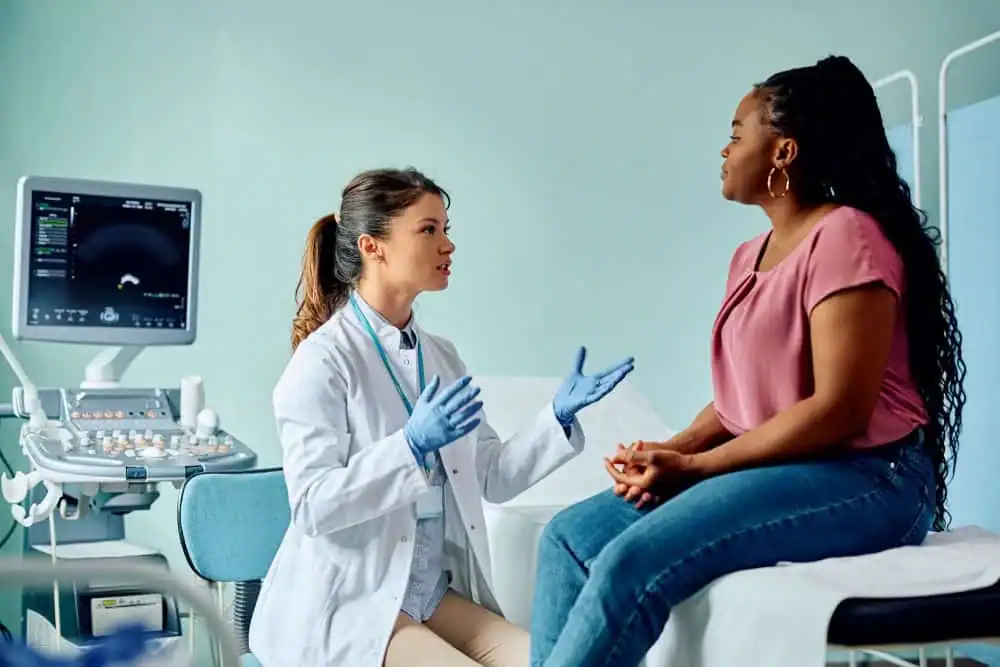 Woman have consultation about vaginal laxity Hamilton